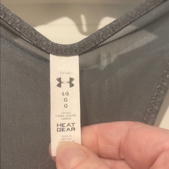 Under Armour Gray Racerback Performance Tank - Picture 3 of 4